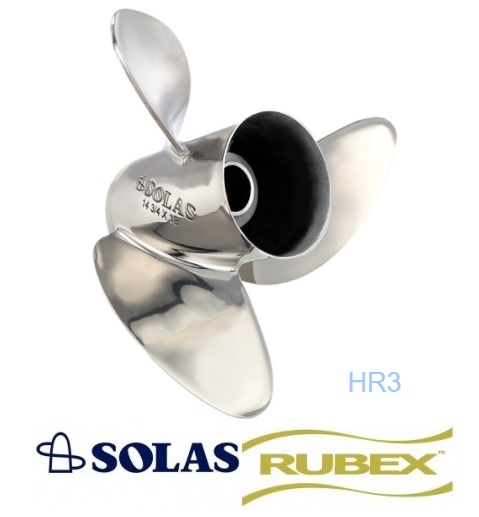 Solas HR3 Titan Rubex Propeller 150 300 HP Suzuki HR4RBX